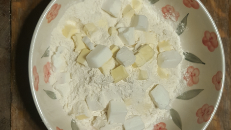 Crisco and butter co-mingling